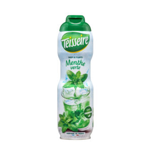 a bottle of Teisseire French mint syrup (sirop de menthe) 600ml