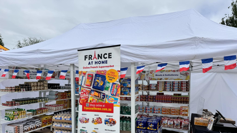 France at Home market stall